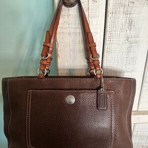 Vintage Coach Pebbled Leather Chelsea Shoulder Bag